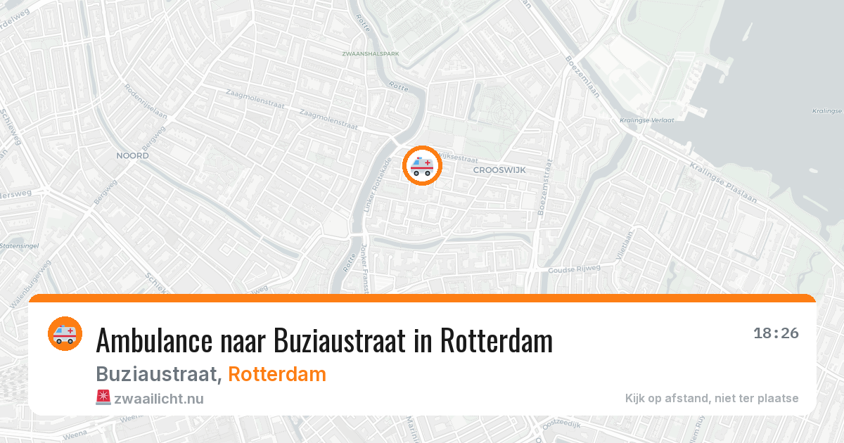 Ambulance naar Buziaustraat in Rotterdam — 25 mrt 2026