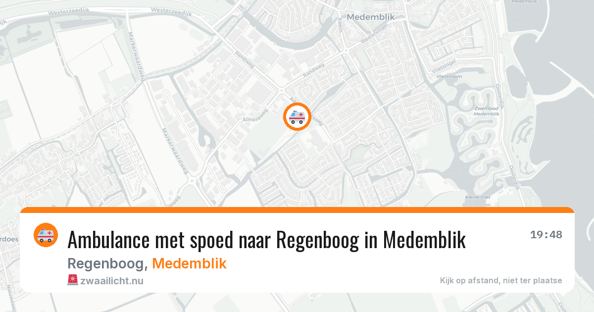 Ambulance met spoed naar Regenboog in Medemblik — 11 jul 2026