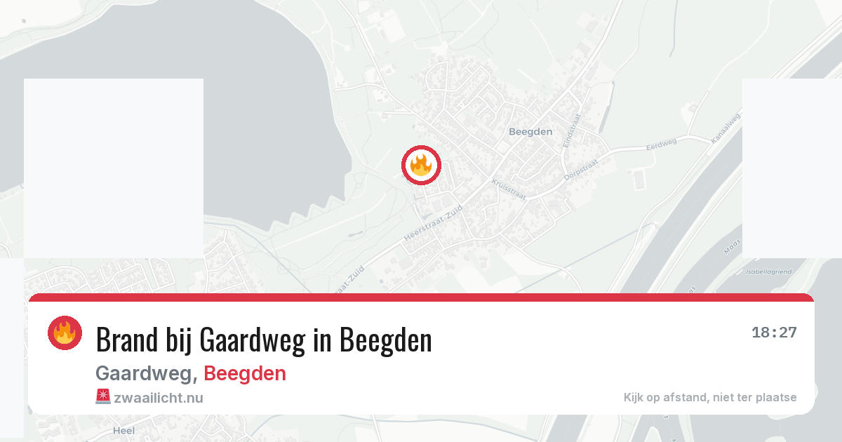 Brand bij Gaardweg in Beegden — 6 jul 2026