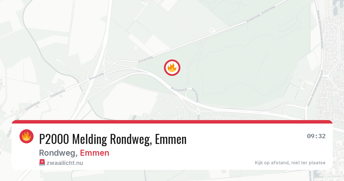 P2000 Melding Rondweg, Emmen — 25 mrt 2026