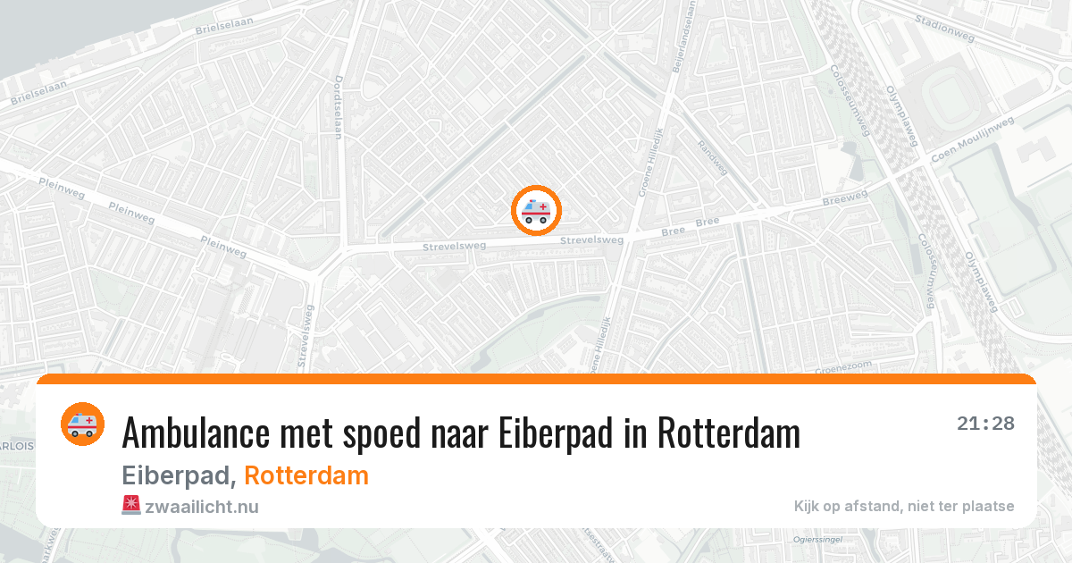 Ambulance met spoed naar Eiberpad in Rotterdam — 7 mrt 2026