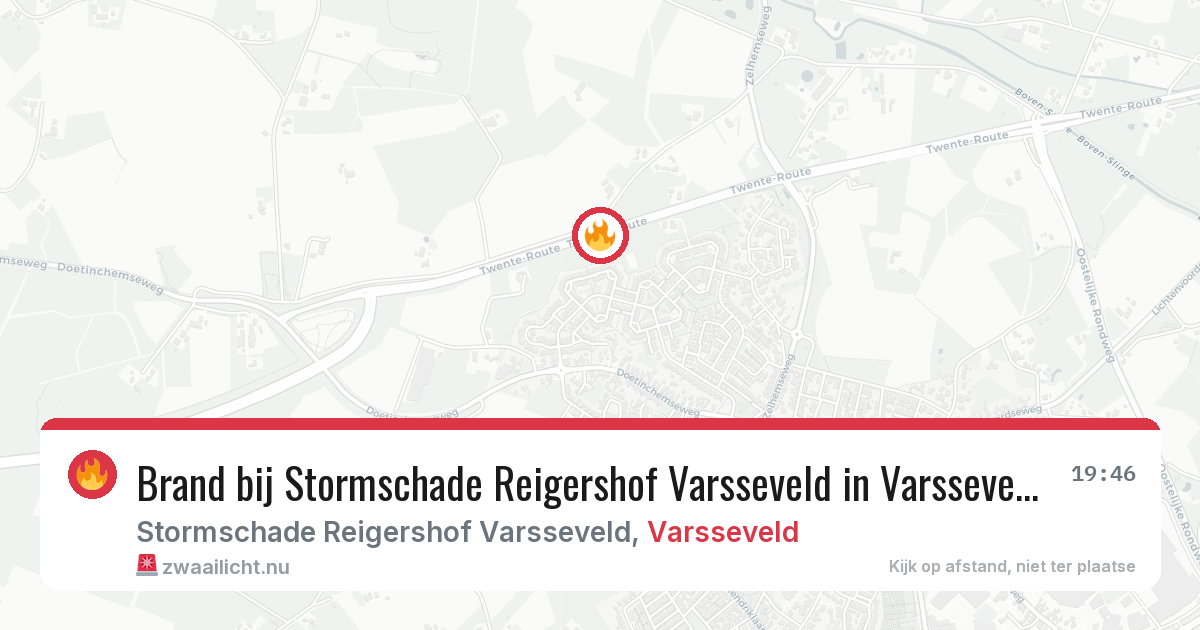 Brand bij Stormschade Reigershof Varsseveld in Varsseveld — 15 jul 2026