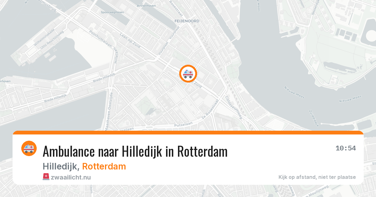 Ambulance naar Hilledijk in Rotterdam — 22 mei 2026