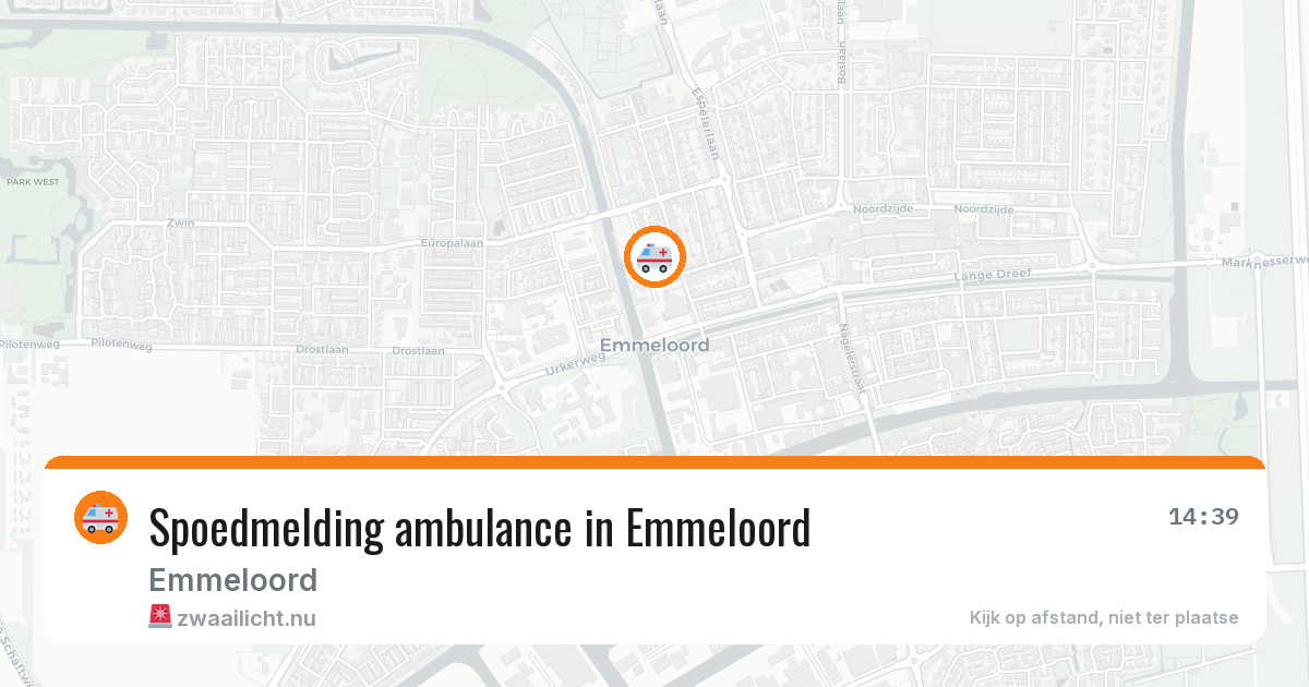 Spoedmelding ambulance in Emmeloord — 6 apr 2026