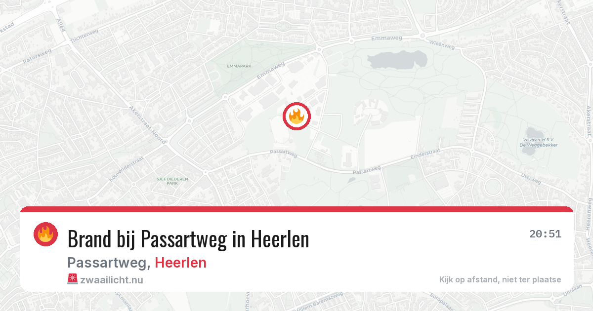 Brand bij Passartweg in Heerlen — 14 jul 2026