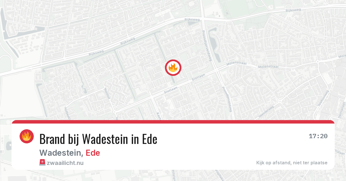 Brand bij Wadestein in Ede — 22 mei 2026