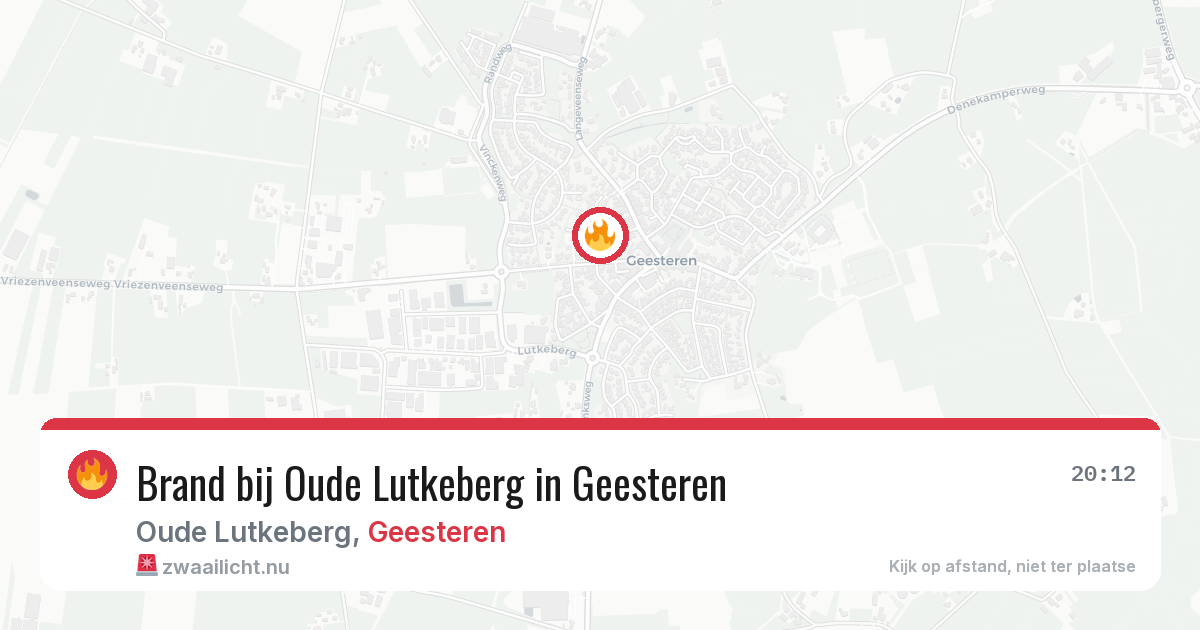 Brand bij Oude Lutkeberg in Geesteren — 18 jul 2026