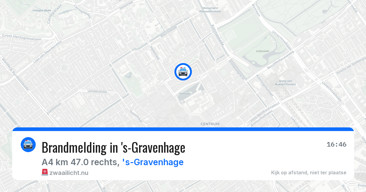 Brandmelding in 's-Gravenhage — 18 mei 2026