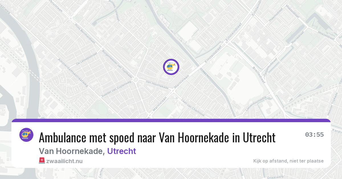 Ambulance met spoed naar Van Hoornekade in Utrecht — 25 jul 2026