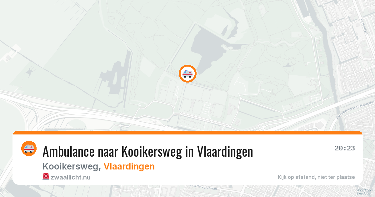 Ambulance naar Kooikersweg in Vlaardingen — 13 jul 2026