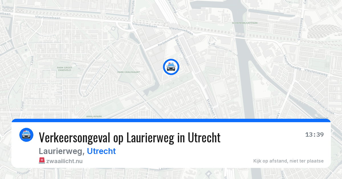 Verkeersongeval op Laurierweg in Utrecht — 23 mei 2026