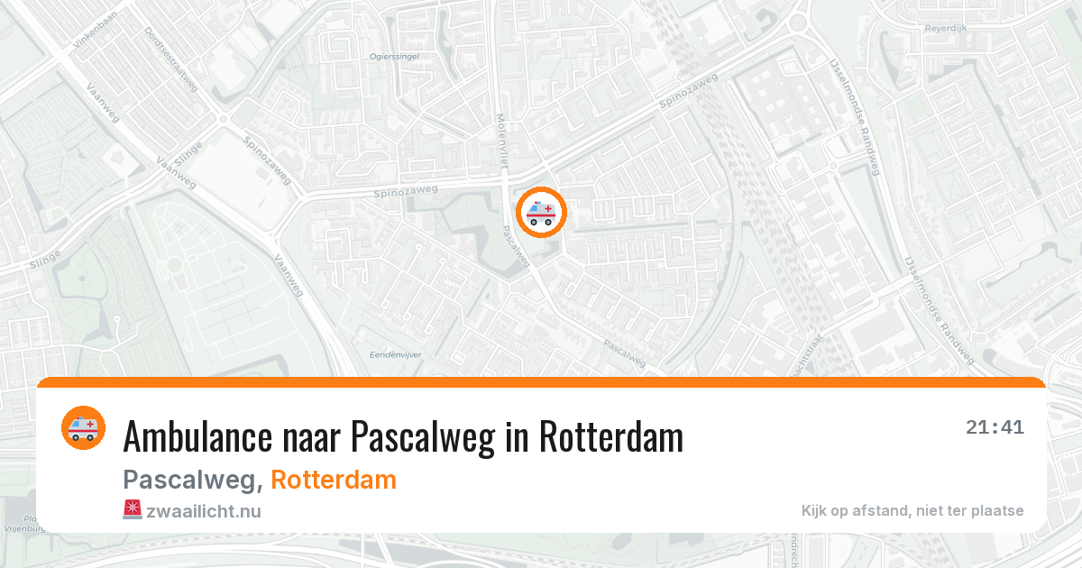 Ambulance naar Pascalweg in Rotterdam — 10 jul 2026
