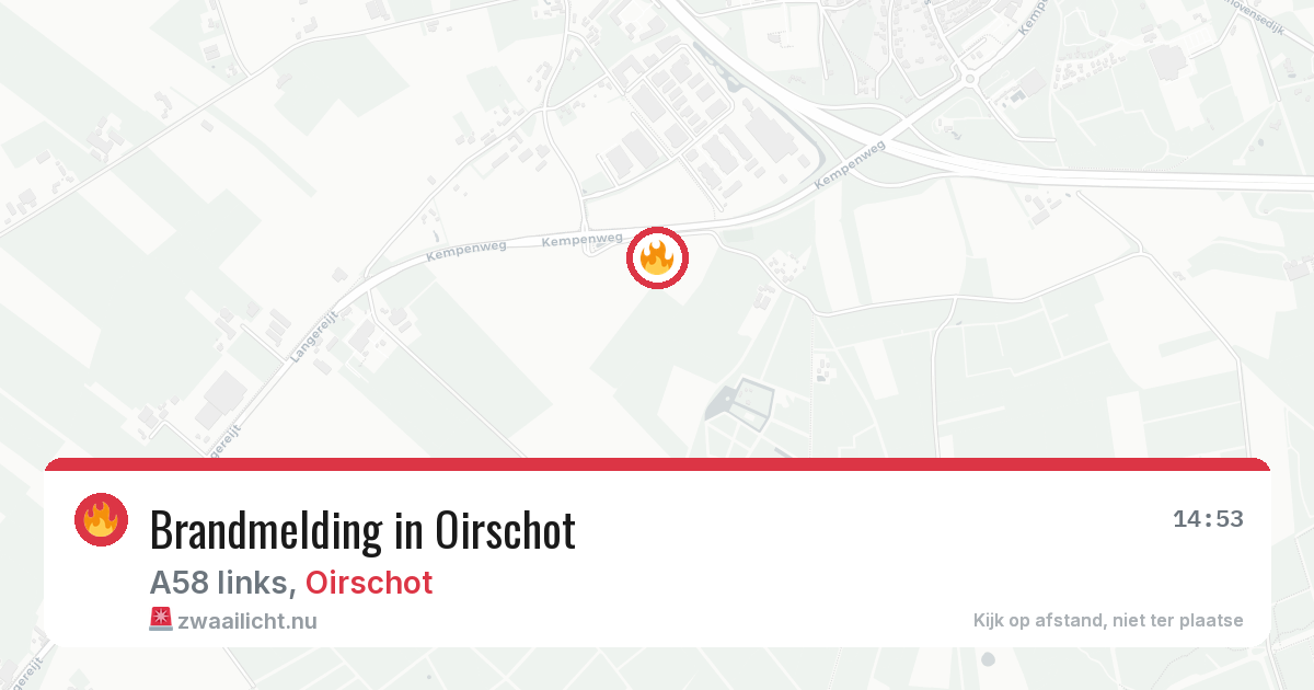 Brandmelding in Oirschot — 13 mei 2026