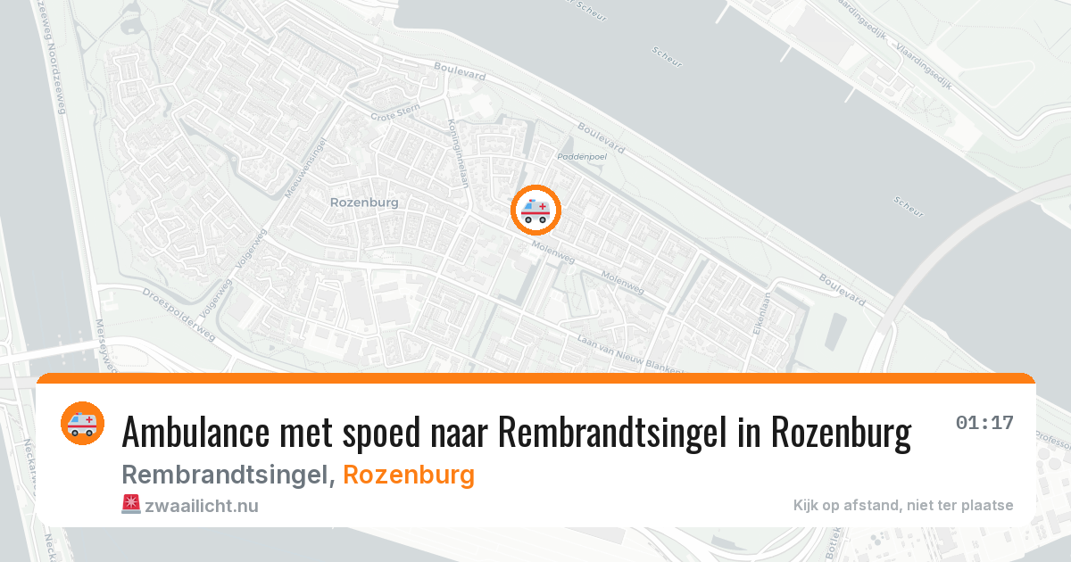 Ambulance met spoed naar Rembrandtsingel in Rozenburg — 31 mei 2026