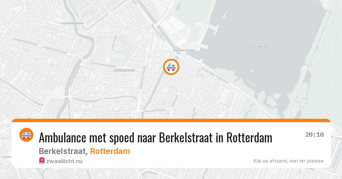 Ambulance met spoed naar Berkelstraat in Rotterdam — 13 jul 2026
