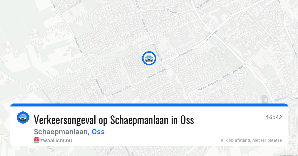 Verkeersongeval op Schaepmanlaan in Oss — 5 mei 2026