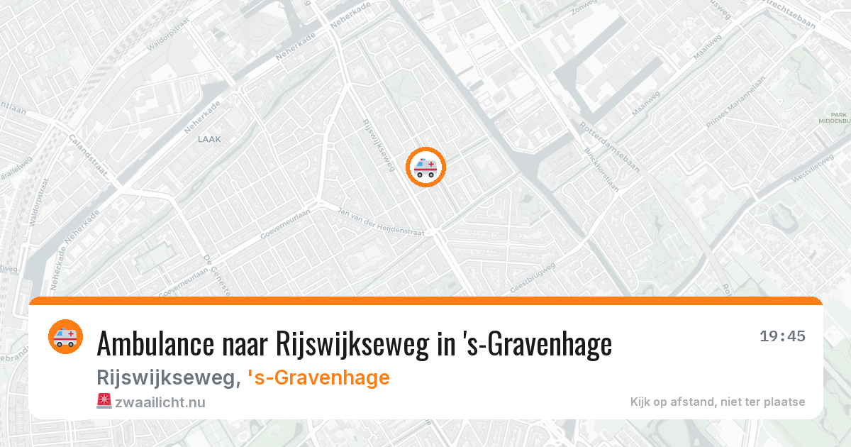 Ambulance naar Rijswijkseweg in 's-Gravenhage — 11 mei 2026