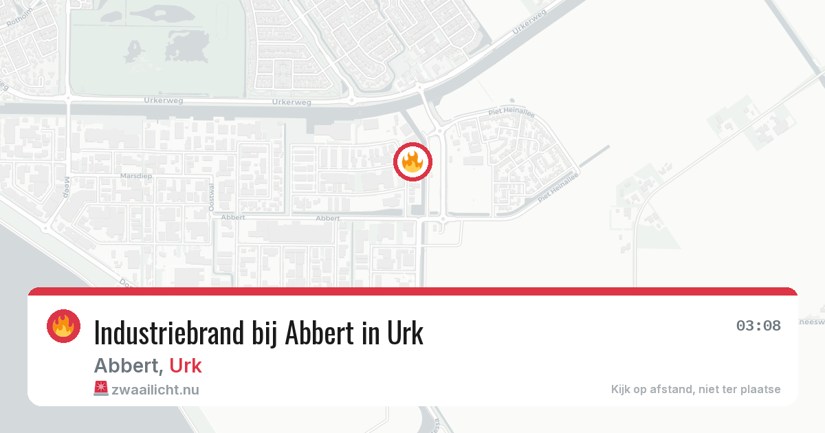Industriebrand bij Abbert in Urk — 29 apr 2026