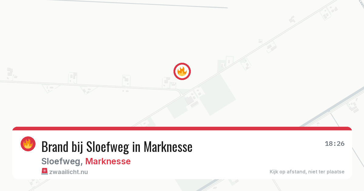 Brand bij Sloefweg in Marknesse — 15 apr 2026