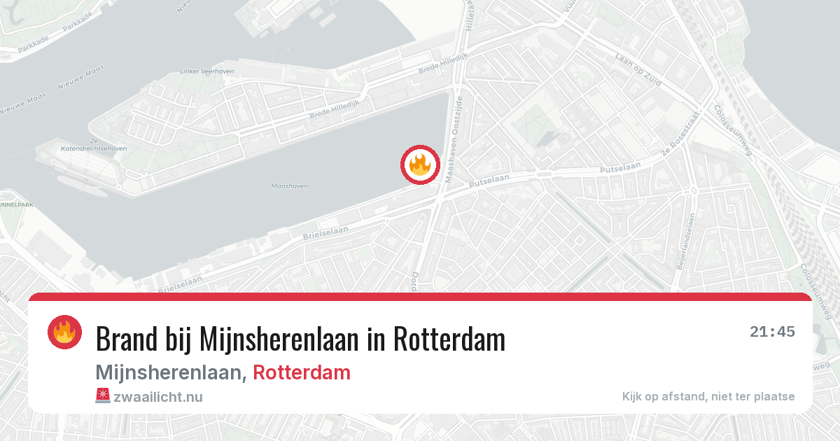 Brand bij Mijnsherenlaan in Rotterdam — 10 jul 2026