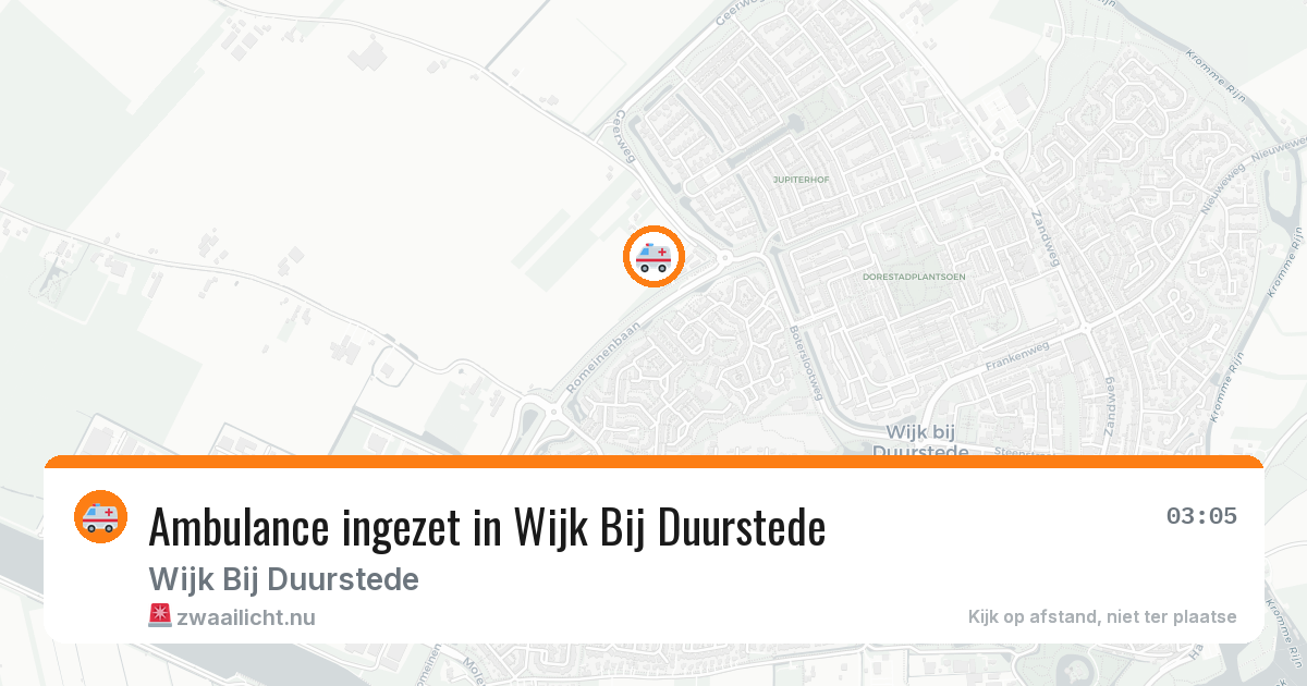 Ambulance ingezet in Wijk Bij Duurstede — 4 jun 2026
