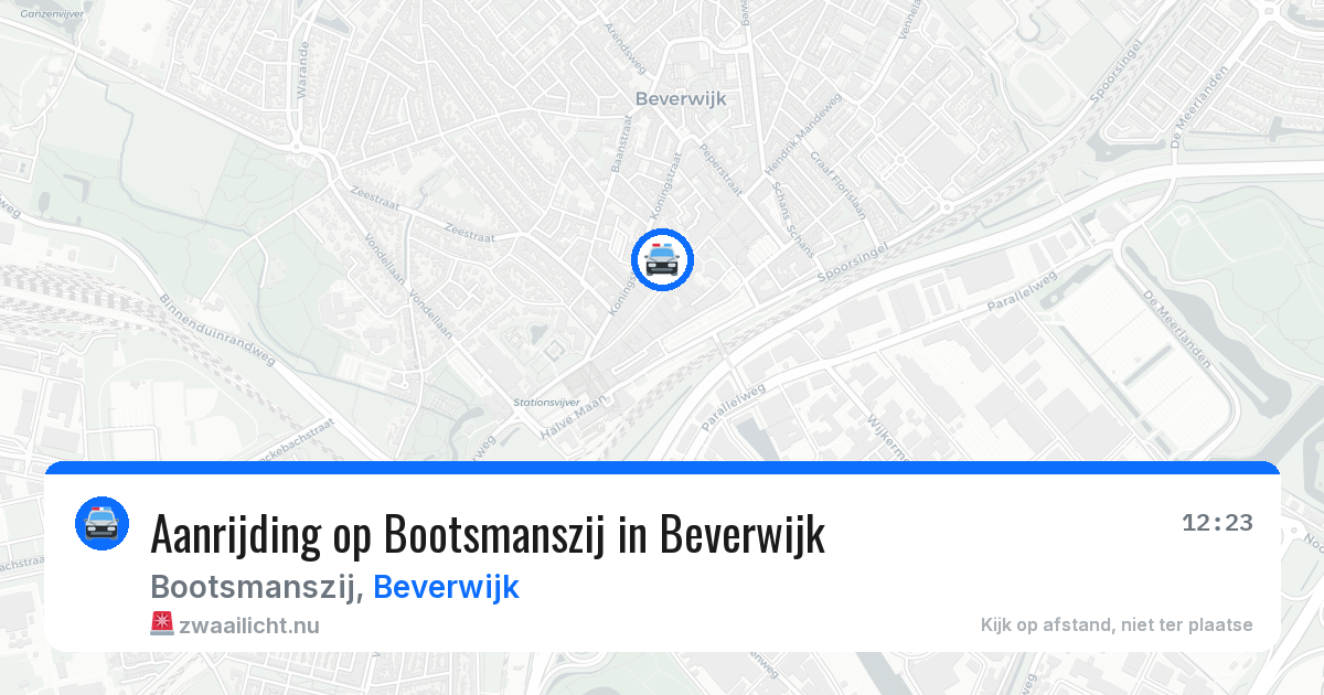 Aanrijding op Bootsmanszij in Beverwijk — 4 mrt 2026