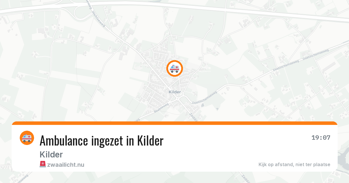Ambulance ingezet in Kilder — 9 jul 2026