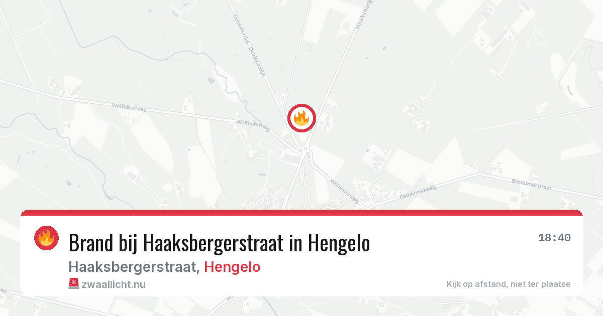 Brand bij Haaksbergerstraat in Hengelo — 29 mei 2026