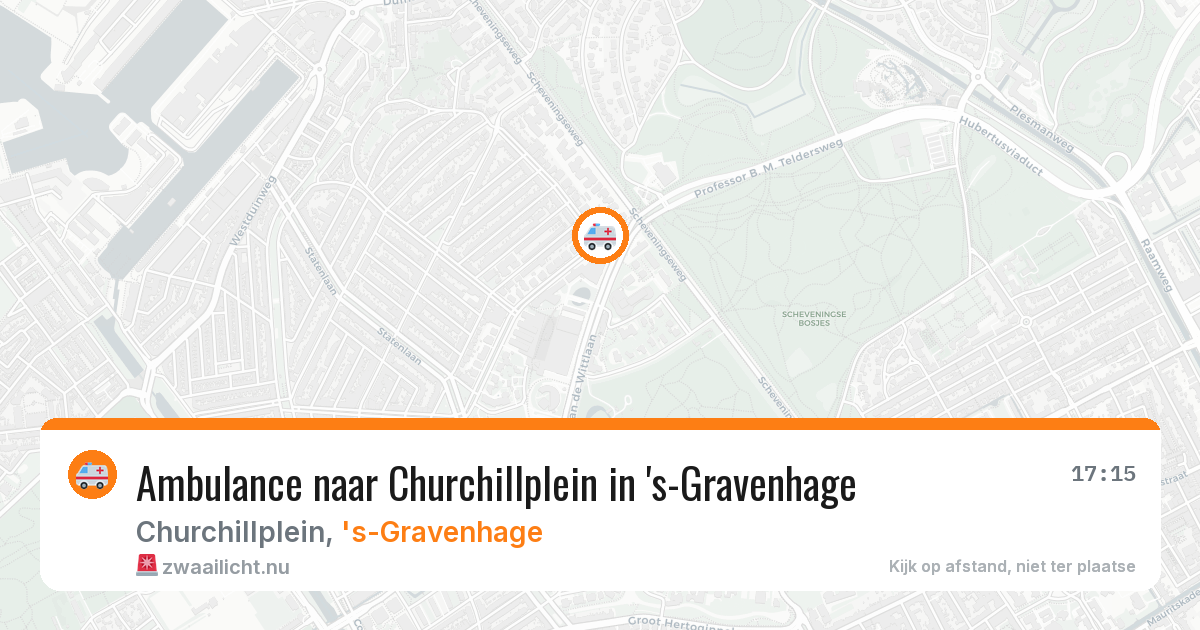 Ambulance naar Churchillplein in 's-Gravenhage — 2 jun 2026
