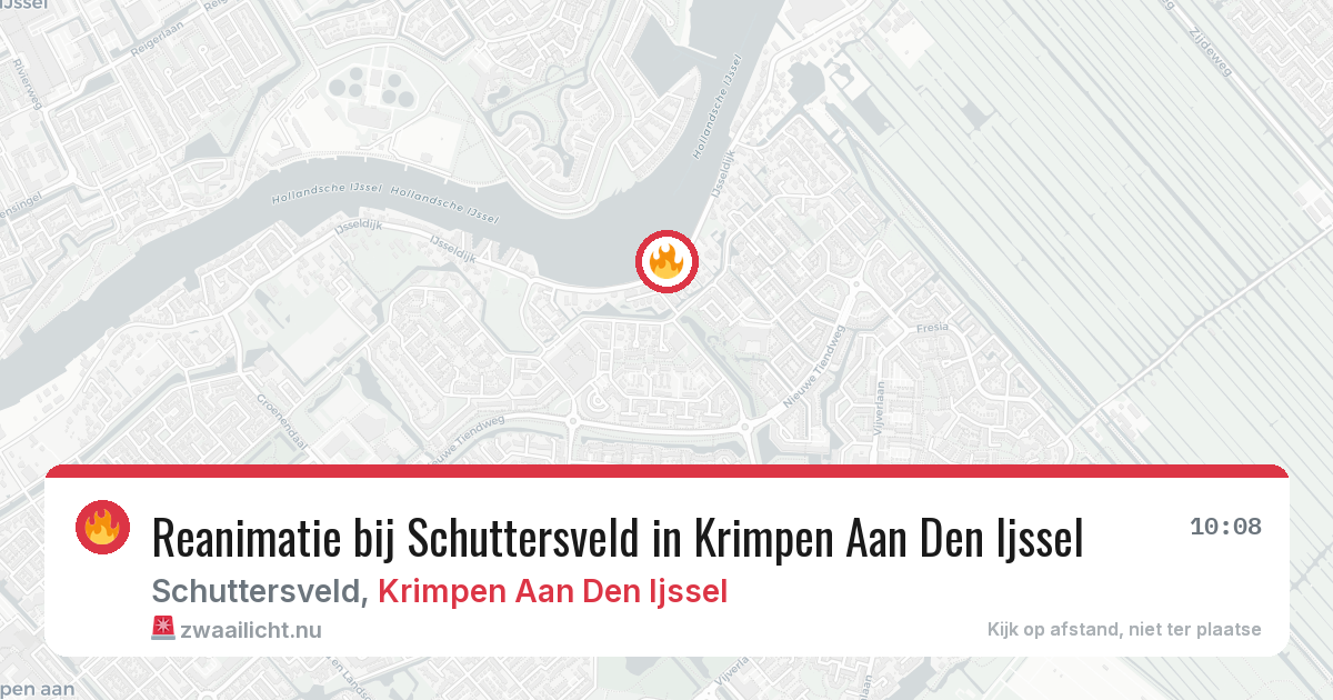 Reanimatie bij Schuttersveld in Krimpen Aan Den Ijssel — 18 apr 2026