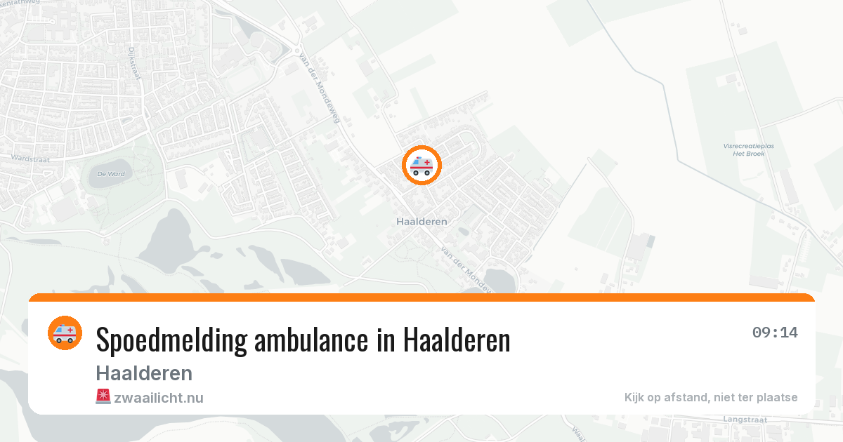 Spoedmelding ambulance in Haalderen — 24 jul 2026