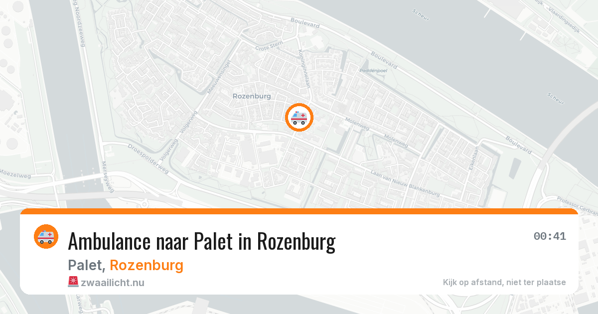 Ambulance naar Palet in Rozenburg — 12 apr 2026