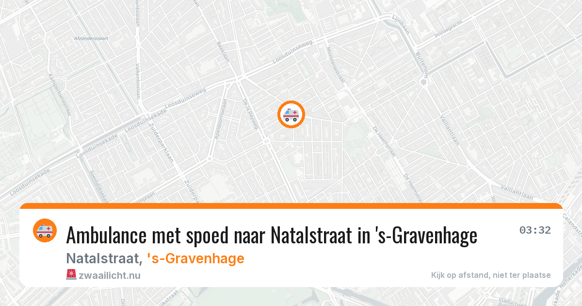 Ambulance met spoed naar Natalstraat in 's-Gravenhage — 11 jul 2026
