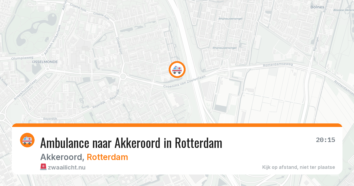 Ambulance naar Akkeroord in Rotterdam — 6 jun 2026