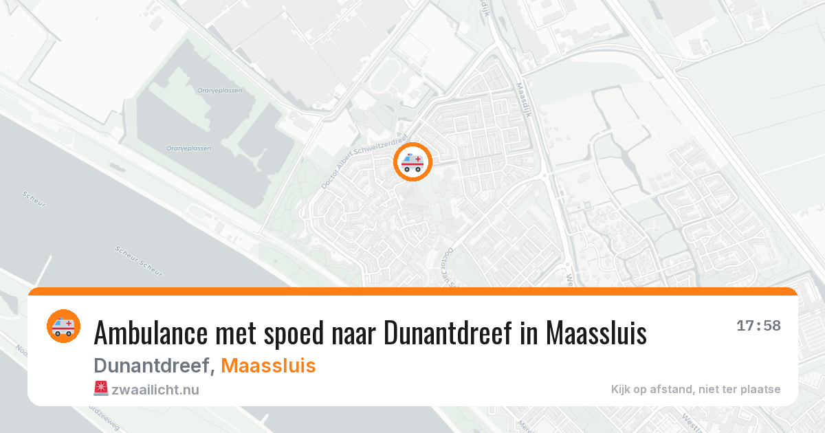Ambulance met spoed naar Dunantdreef in Maassluis — 20 mei 2026
