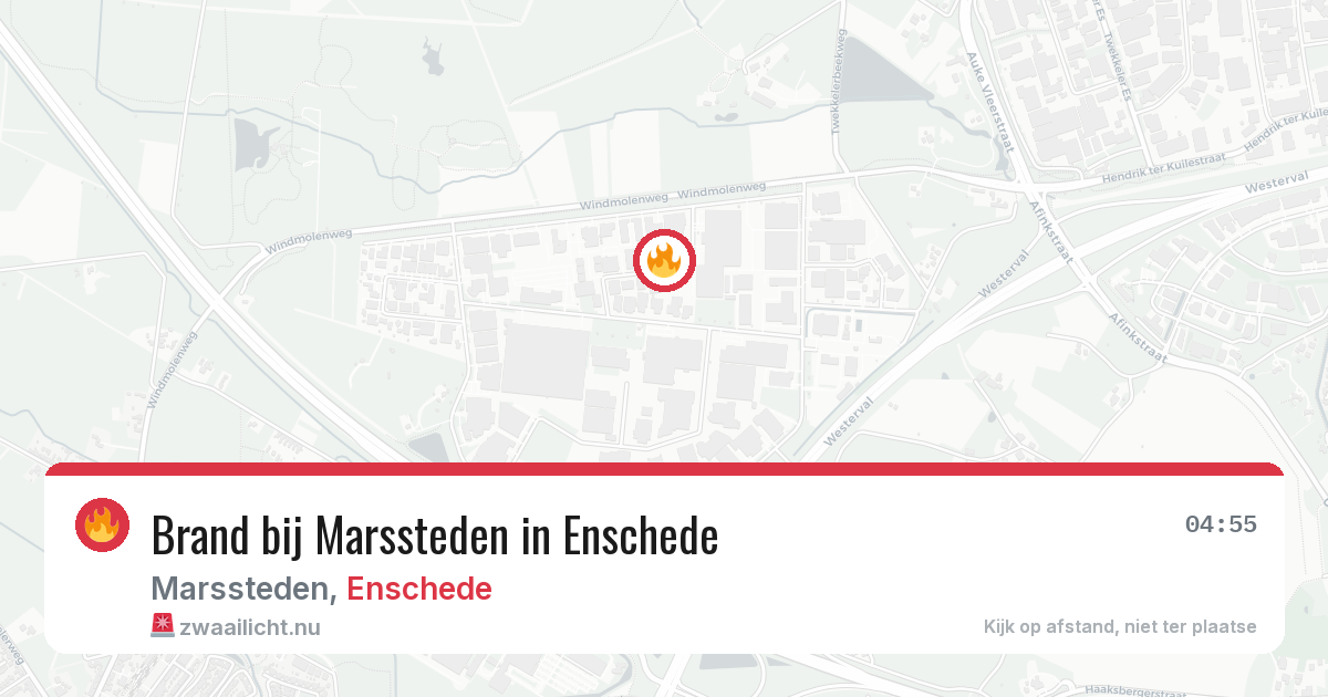 Brand bij Marssteden in Enschede — 5 jun 2026