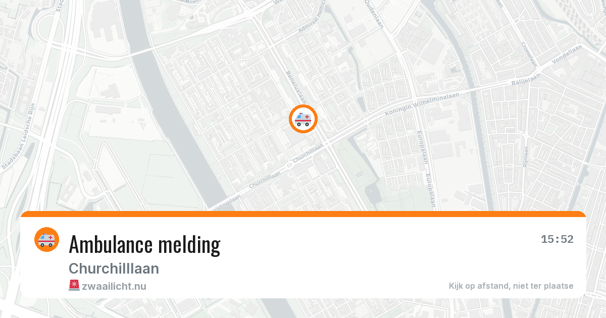 Ambulance melding — 31 mei 2026