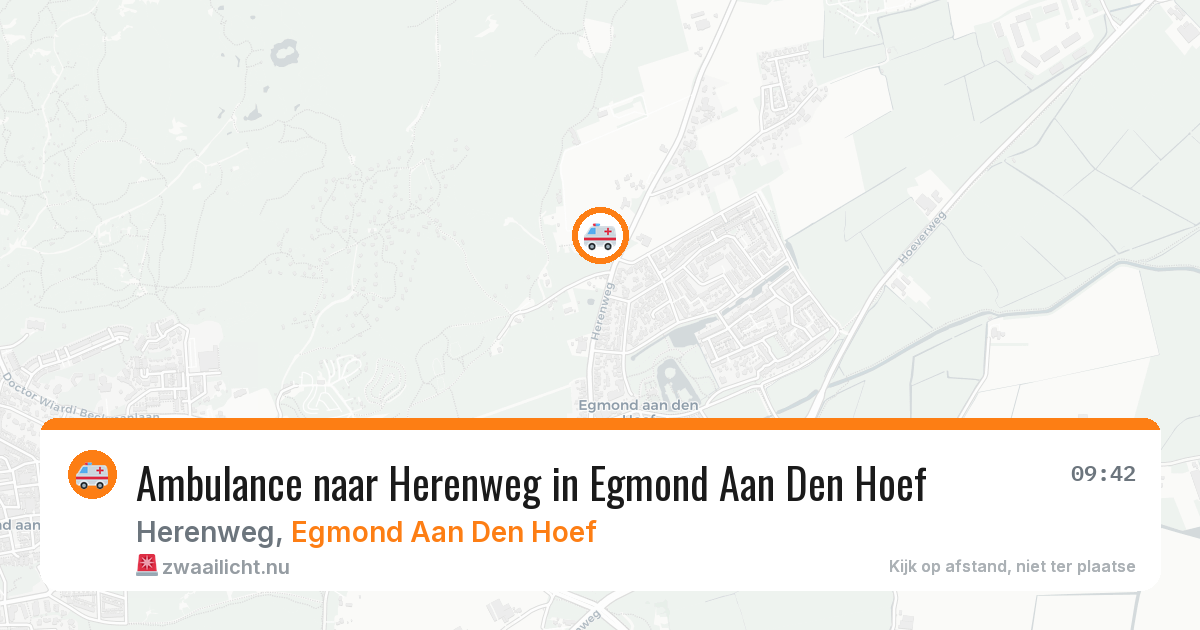 Ambulance naar Herenweg in Egmond Aan Den Hoef — 16 jul 2026