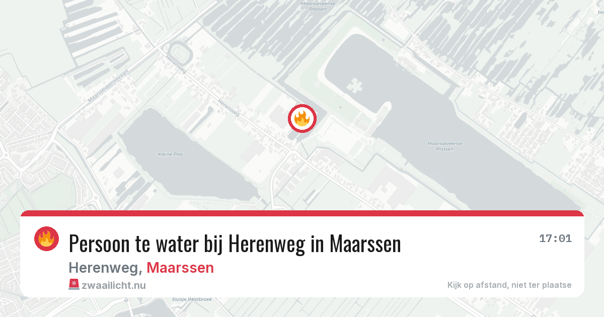 Persoon te water bij Herenweg in Maarssen — 30 mei 2026