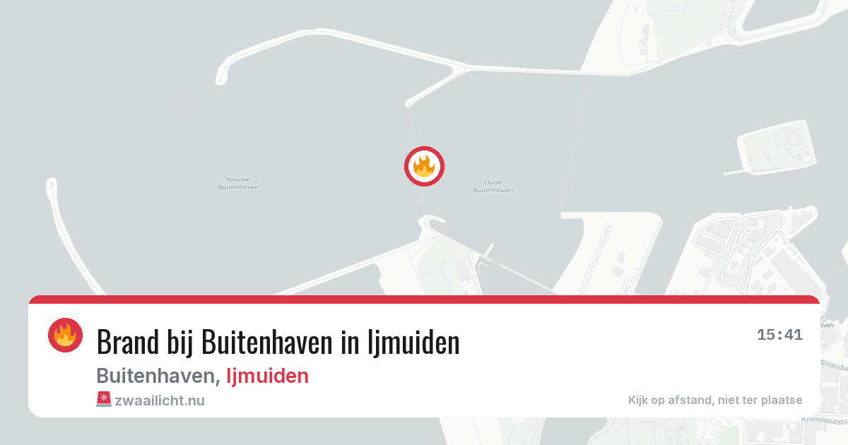 Brand bij Buitenhaven in Ijmuiden — 1 jun 2026