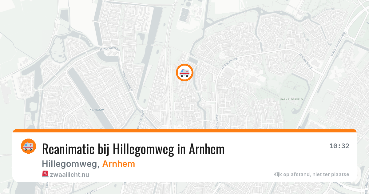 Reanimatie bij Hillegomweg in Arnhem — 23 mei 2026