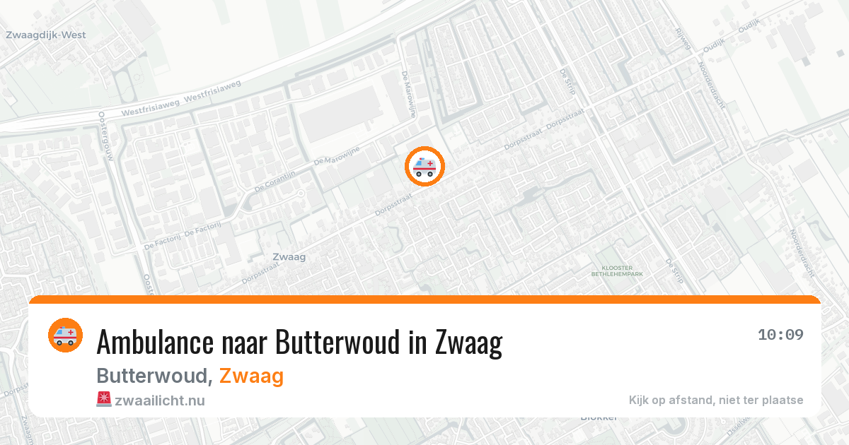 Ambulance naar Butterwoud in Zwaag — 5 jun 2026
