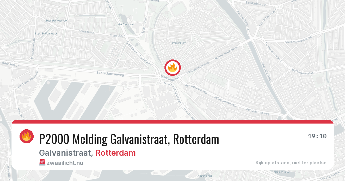 P2000 Melding Galvanistraat, Rotterdam — 15 jul 2026