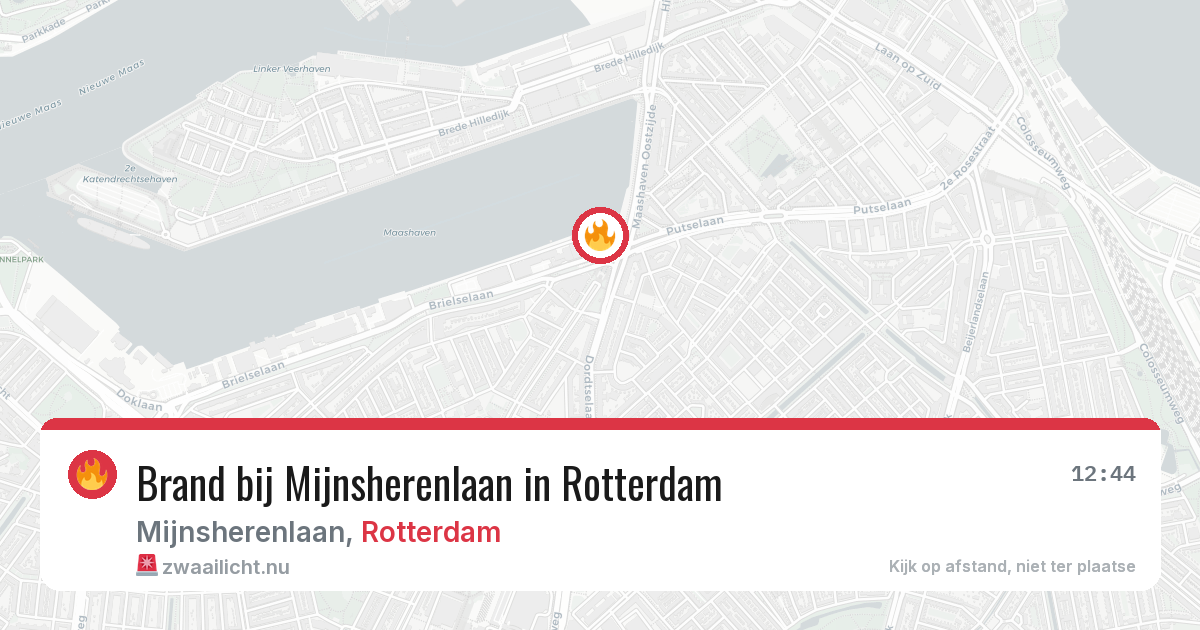 Brand bij Mijnsherenlaan in Rotterdam — 2 mrt 2026