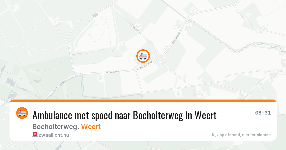 Ambulance met spoed naar Bocholterweg in Weert — 22 jul 2026