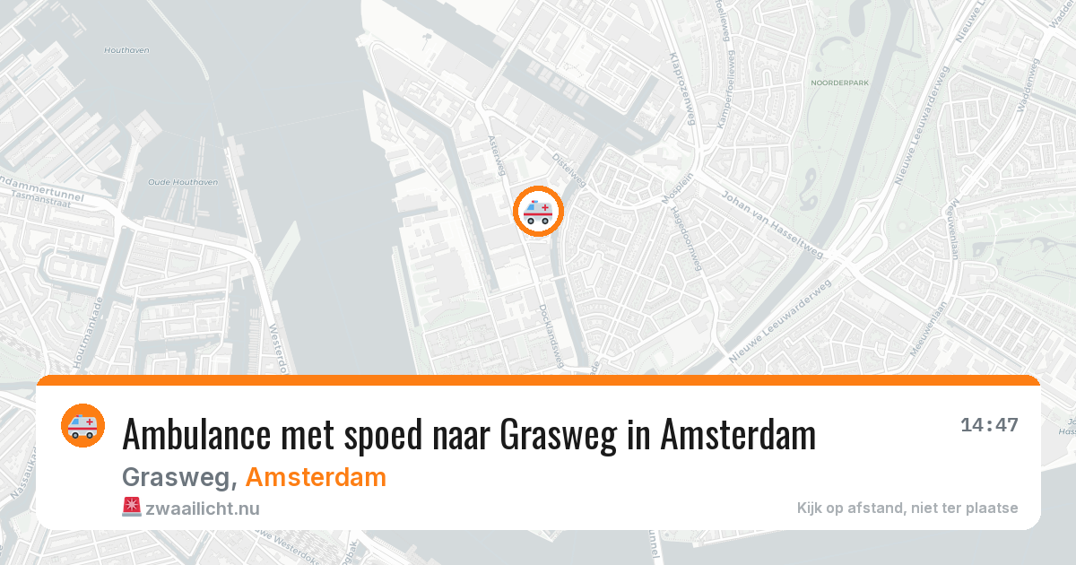 Ambulance met spoed naar Grasweg in Amsterdam — 30 apr 2026