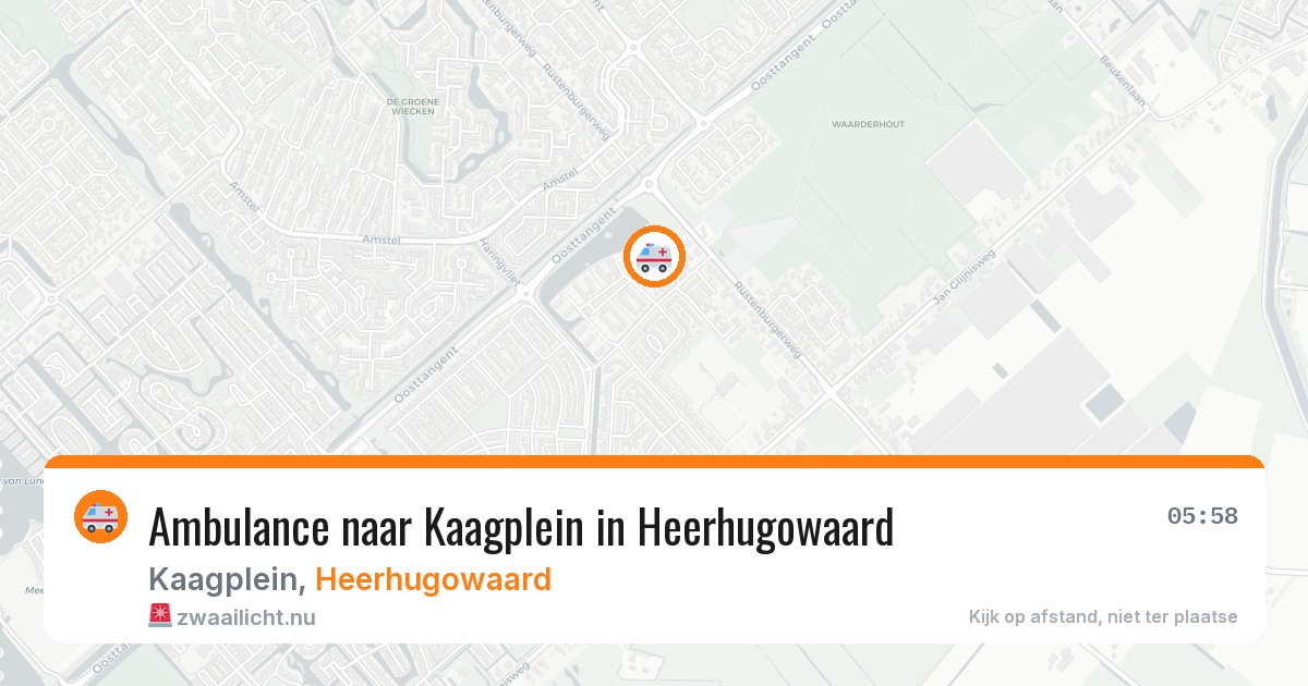 Ambulance naar Kaagplein in Heerhugowaard — 20 jul 2026