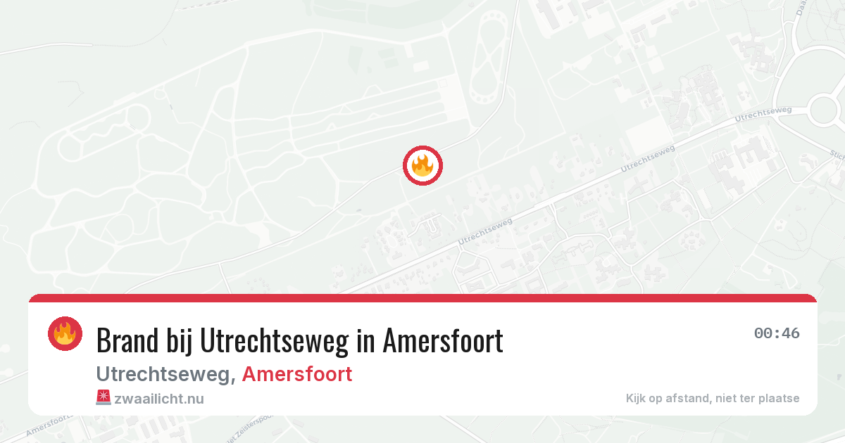 Brand bij Utrechtseweg in Amersfoort — 22 apr 2026