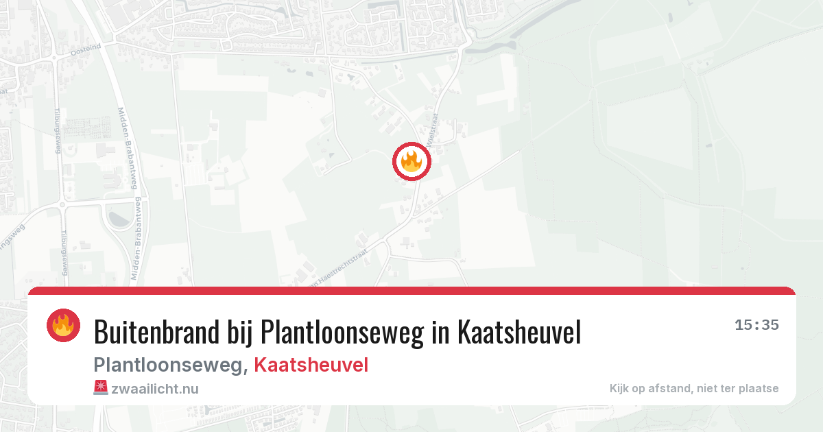 Buitenbrand bij Plantloonseweg in Kaatsheuvel — 30 mei 2026