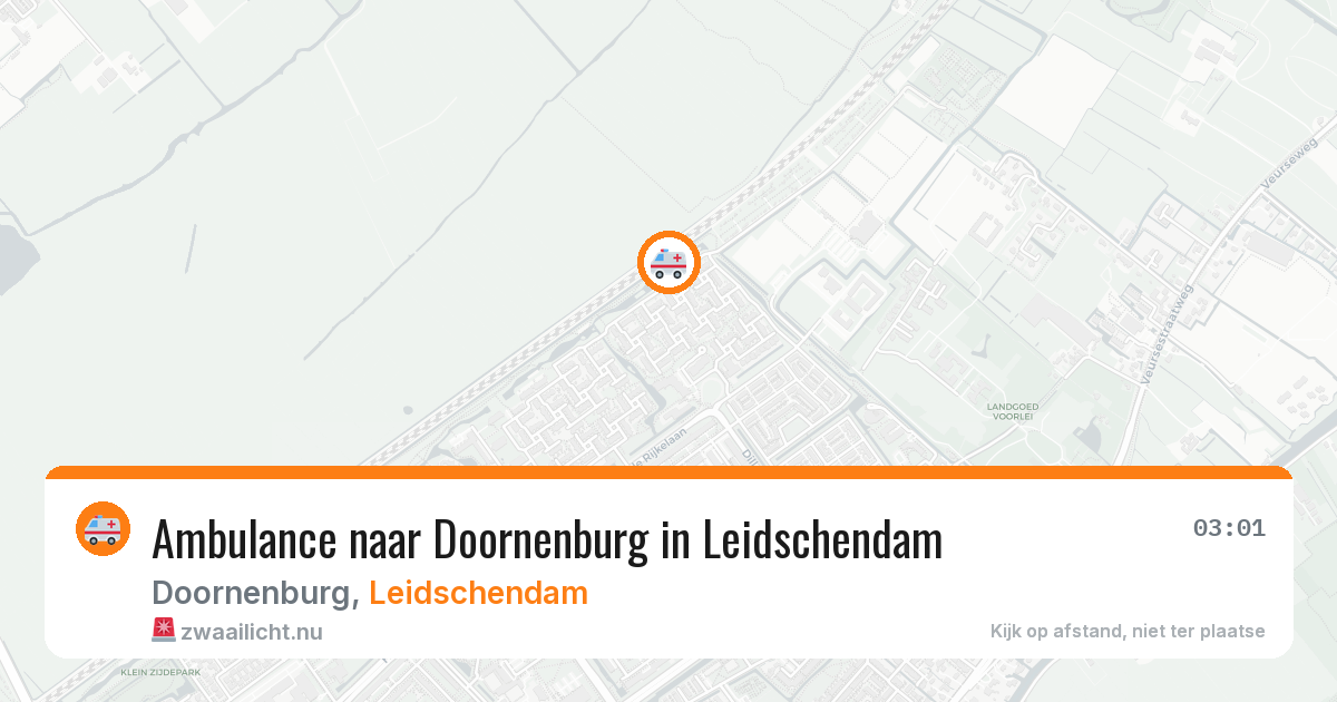 Ambulance naar Doornenburg in Leidschendam — 23 jul 2026
